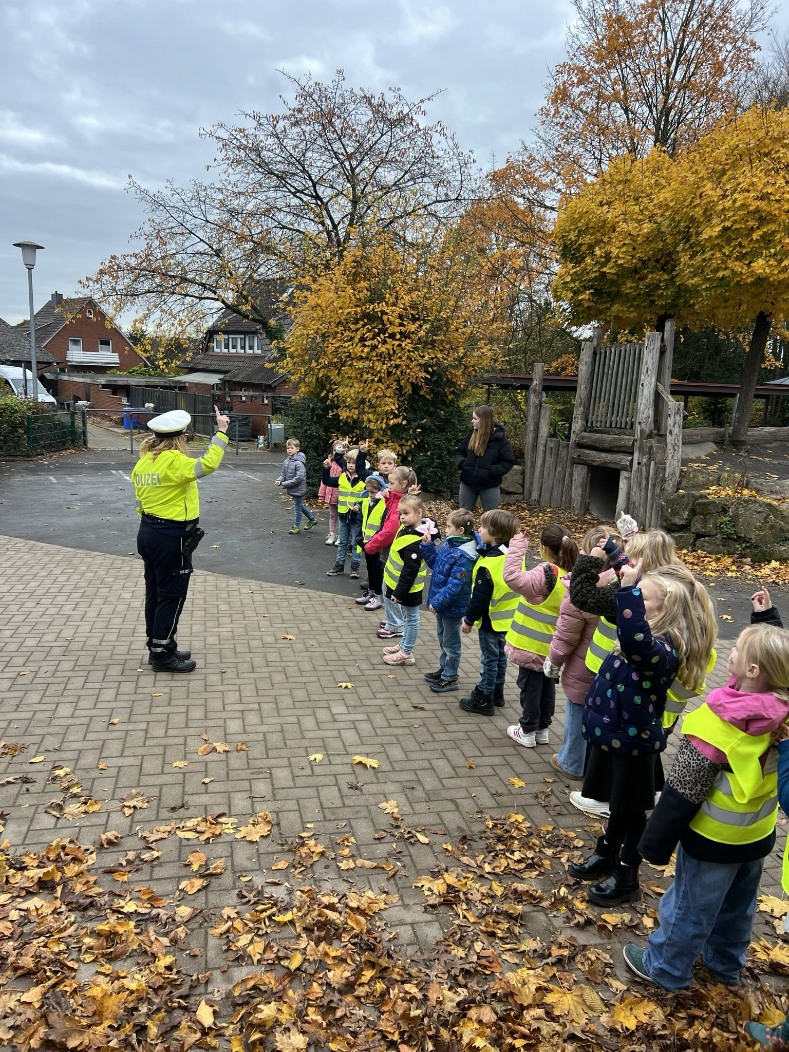 Gehwegtraining mit der Polizei
